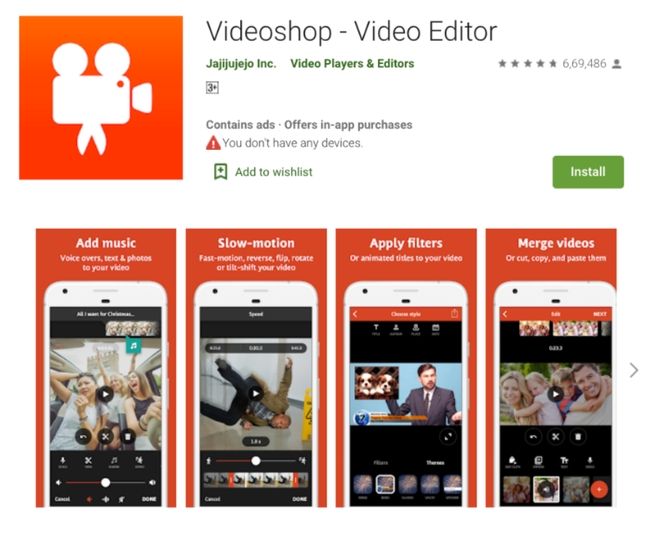 Videoshop - Video-editor