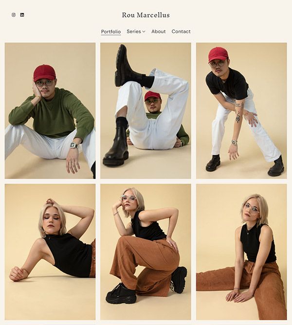 Rou - Portfolio-website voor redactie- en modefotografen - Pixpa
