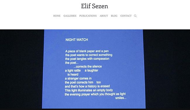 Website des Autors von Elif Sezen