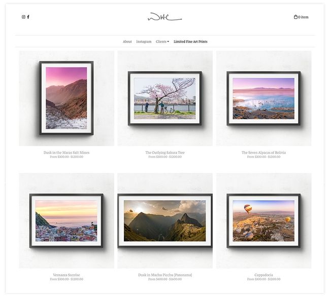 Fine Art Print Store op Pixpa