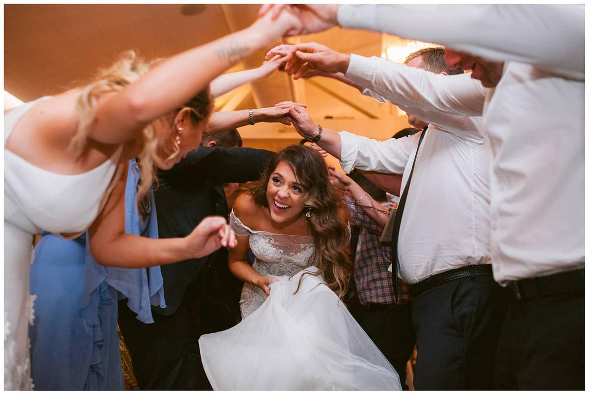Tunnel send off at the end of wedding reception at Sergeants Mess Mosman.
