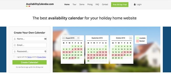 Calendario de disponibilidad Aplicación de reserva y programación