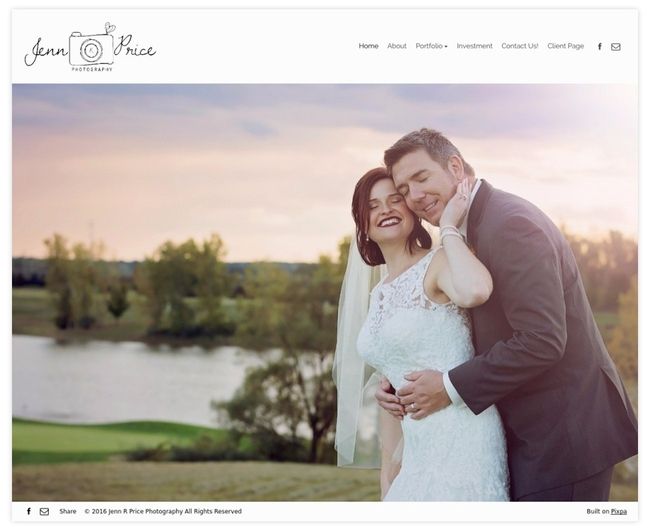 Jenn Price photography portfolio website