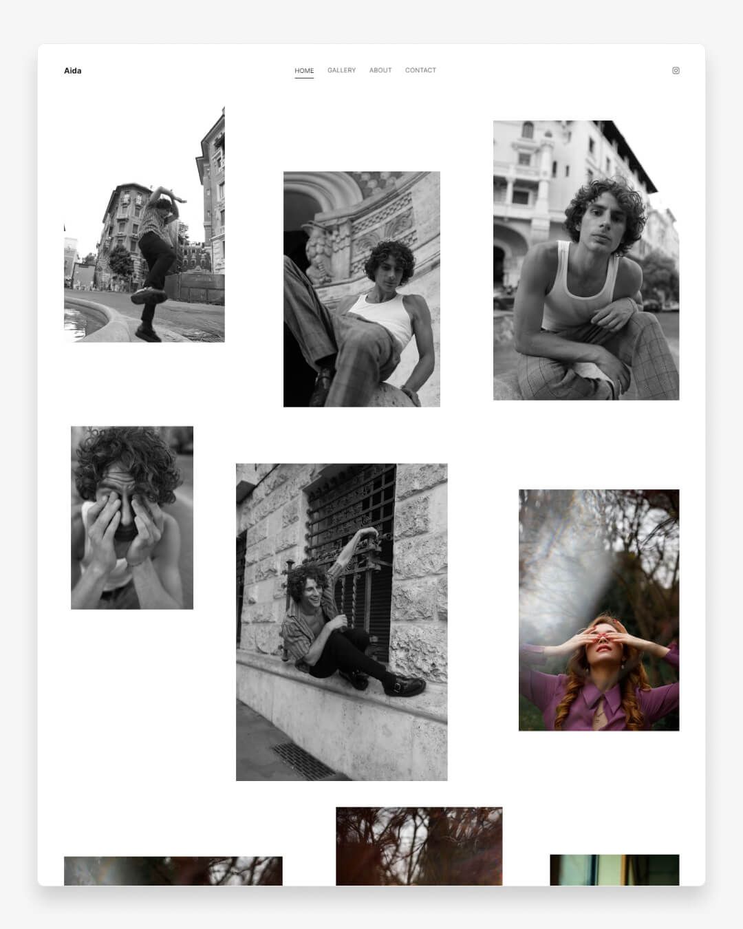 Le portfolio mode d'Aida Rakhimova avec des images fixes