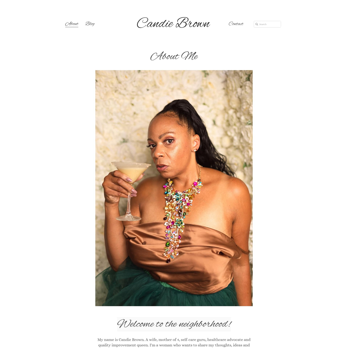 Site Web personnel de Candie Brown