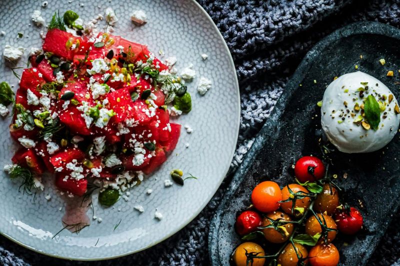 Estilo e apresentação de comida