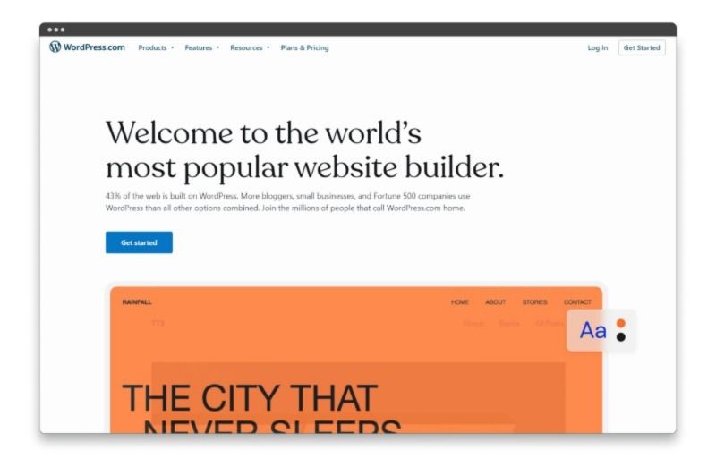 Construtor de sites WordPress