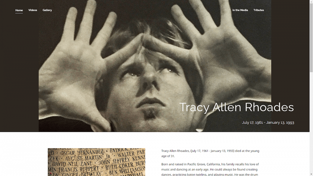 Choreographer Tracy Allen Rhoades Personal Website