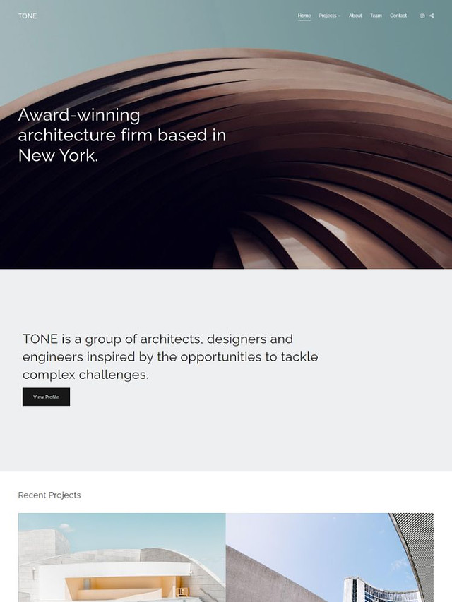 Tone - Pixpa Portfolio Website Templates