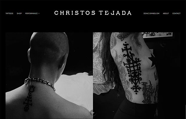 Christos Tejada Portfolio Website Examples