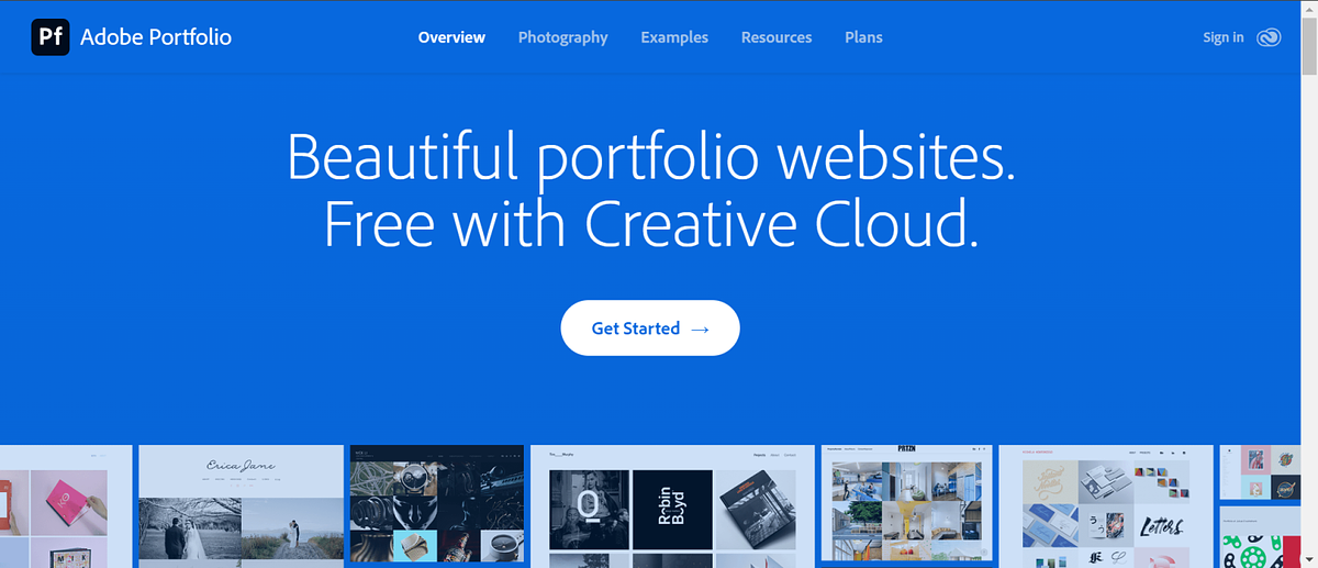 adobe portfolio